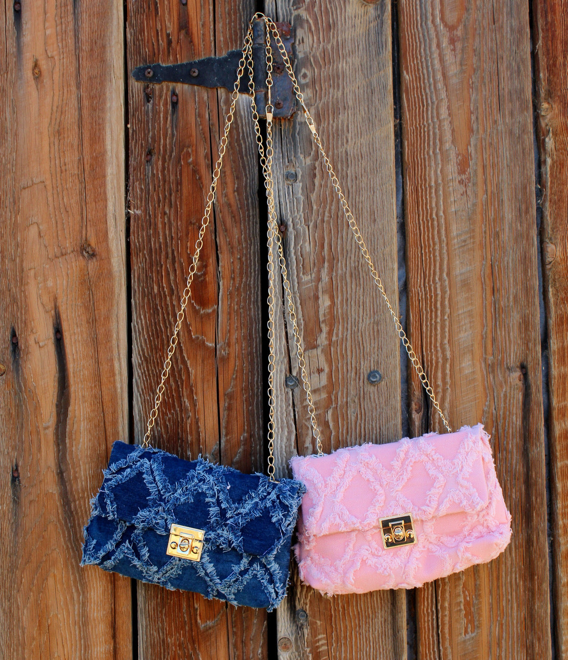 Denim Drift Clutch