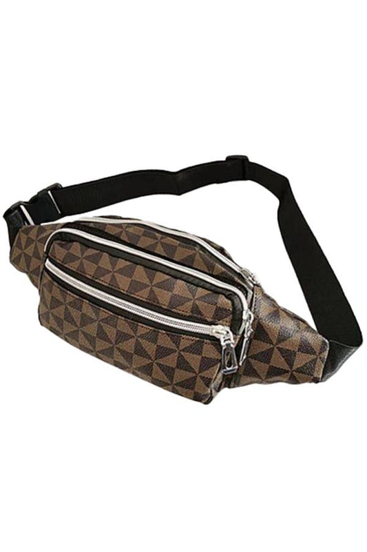 Triangle Checkered Waist/Hip Fanny Pack